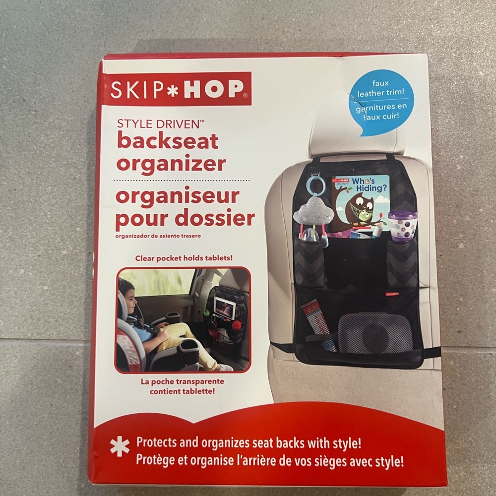 Skip Hop Red and Black Backseat Organizer